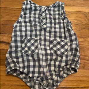 Pehr Checkered Bumble Romper